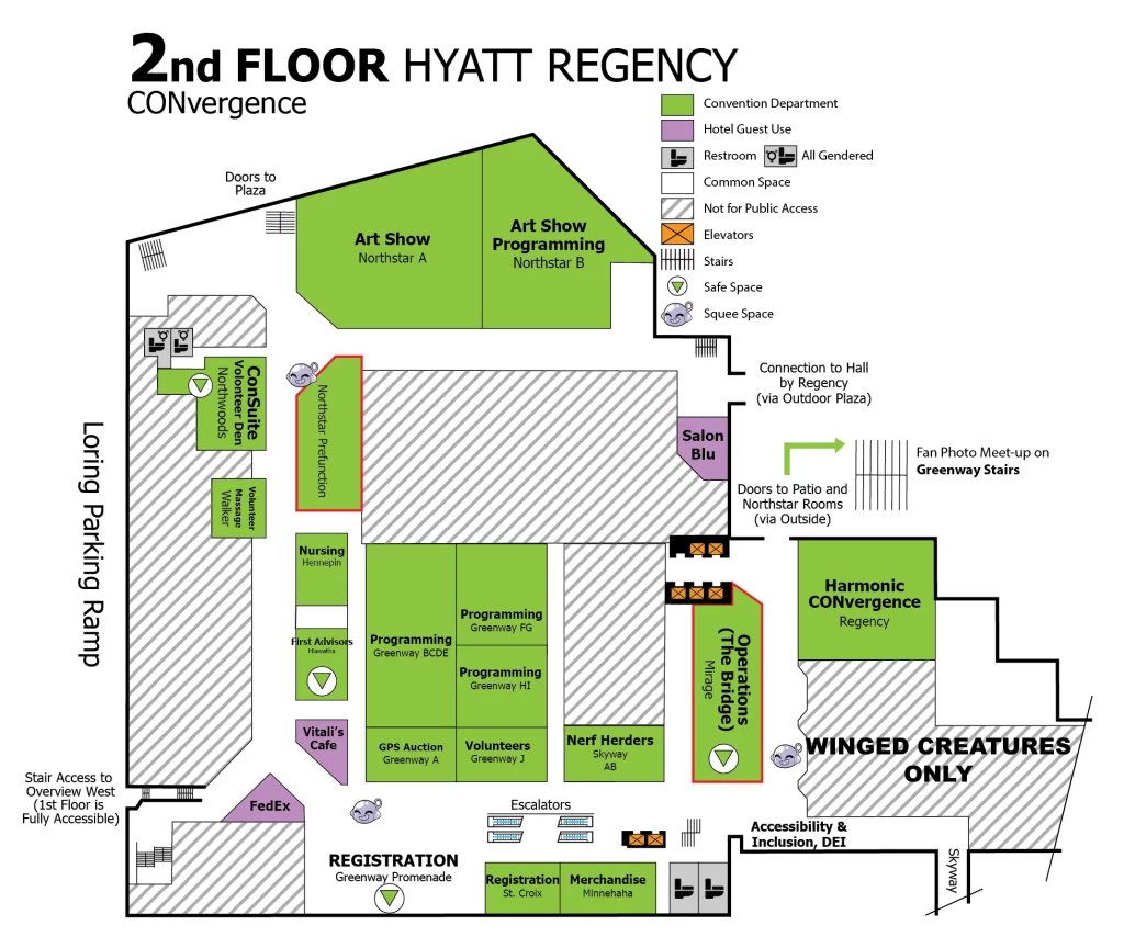 2nd Floor Hyatt Regency Map