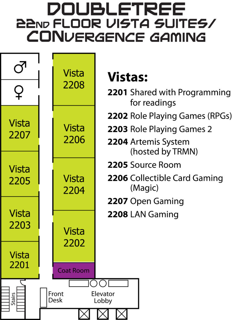 CVG 2016 - DoubleTree 22nd Floor Map