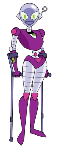Connie with Crutches