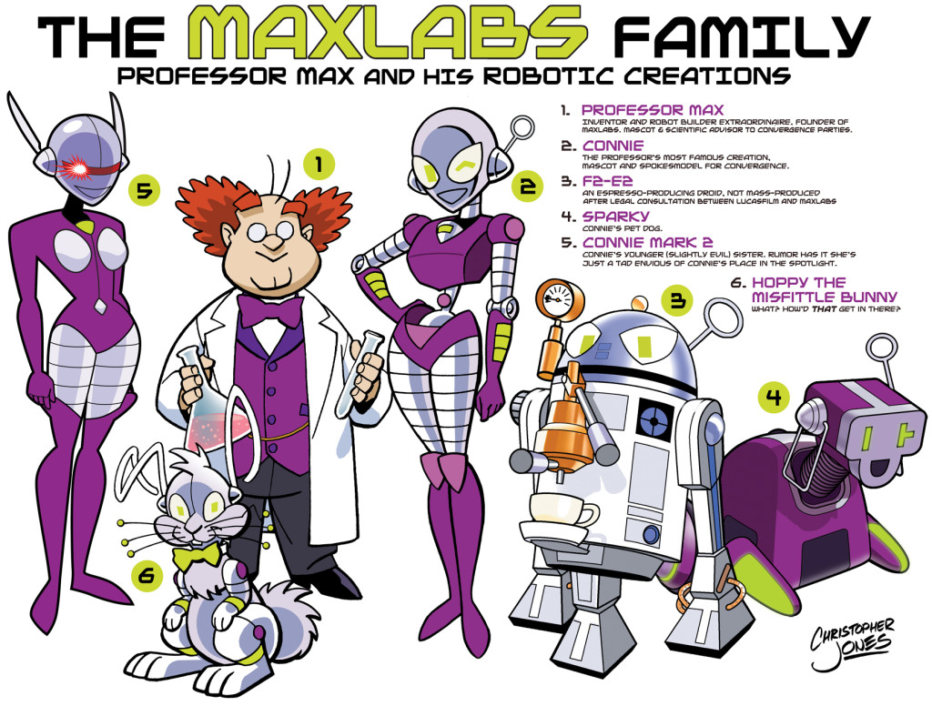 All the CONvergence characters, the Maxlabs family