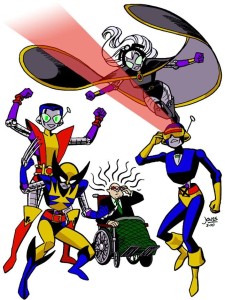 CONvergence mascots as the X-Men