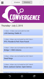 CONveregnce 2015 Schedule App Screenshot