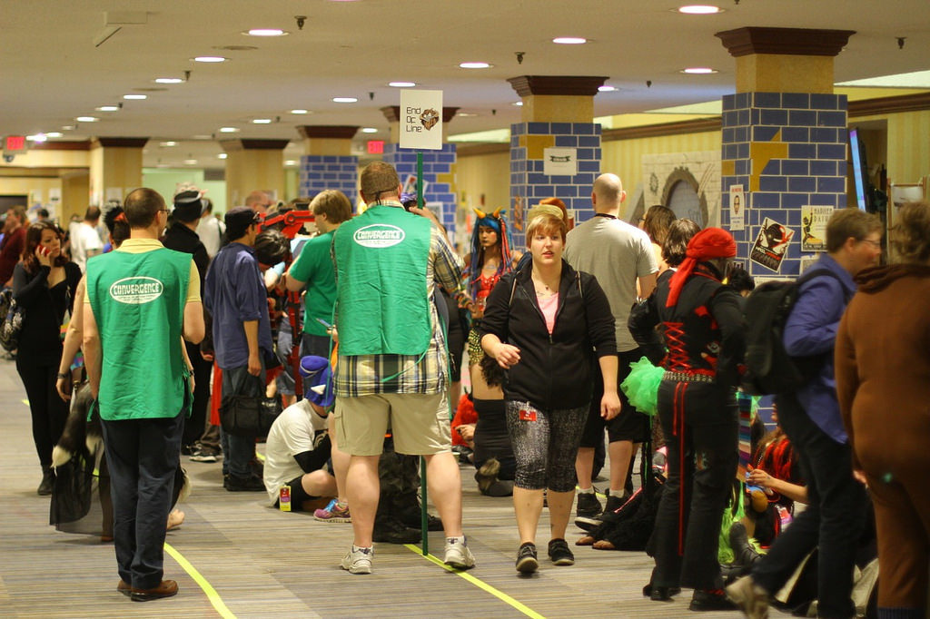 Nerf Herders managing the line at CONvergence 2015
