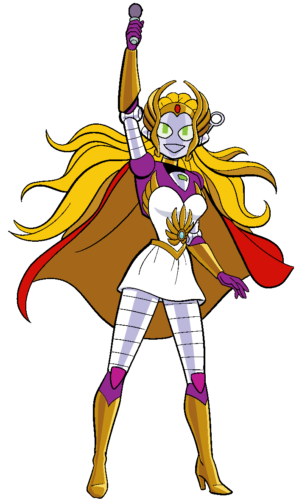 Connie as She-Ra with Mic - COLOR