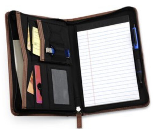 Pedova Jr. Zippered Padfolio - Interior